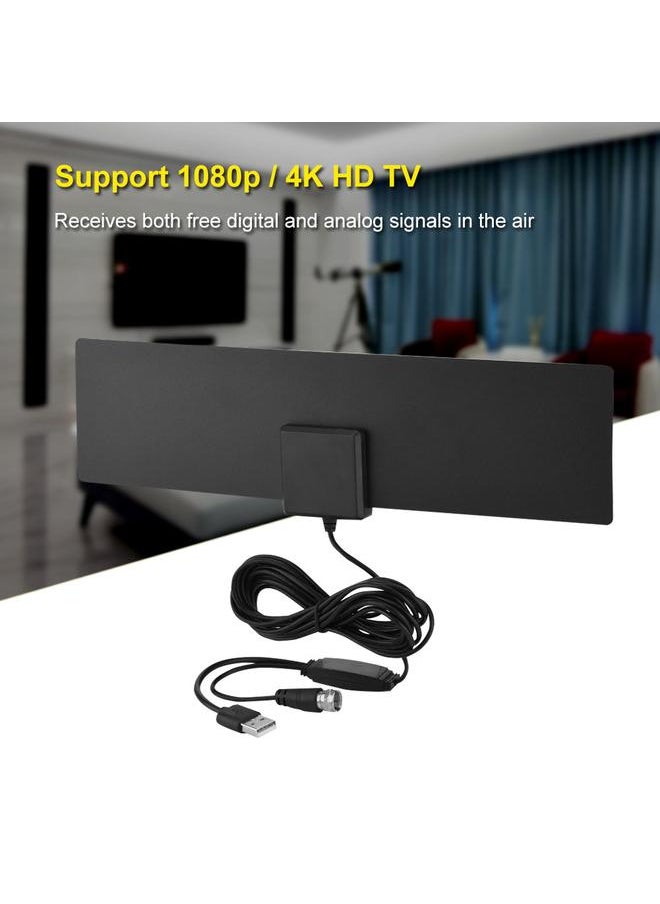 Thoraya - Ultra-thin Indoor 50 Miles Range High Gain Digital HD 1080P / 4K ATSC TV Antenna - Image 1
