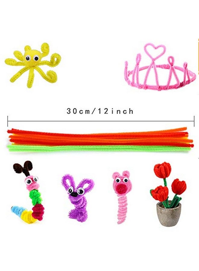 Caydo 100Pcs Pipe Cleaners In 10 Colors Multi Color Chenille Stems Craft Supplies For Creative Diy Art And Crafts Decorations (6 Mm X 12 Inch) - Image 3