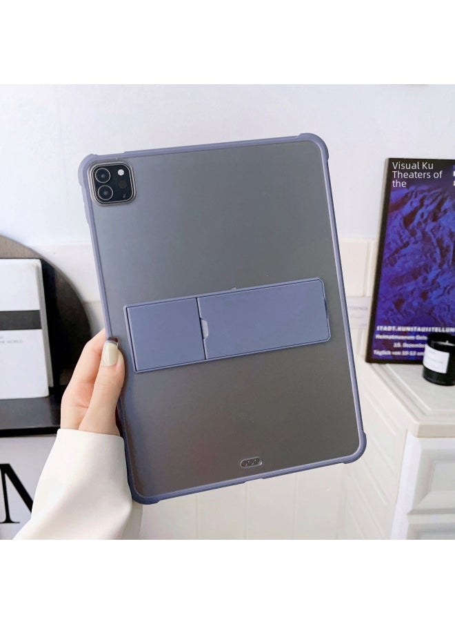 Generic - Digital Computer/ipad Protective Case - Slim Fit Polyurethane Cover Soft Microfiber Lining-Color:Blue Edge + Same Color Bracket-Applicable Model:Redmi Redmi Pad SE(11 Inches) - Image 1