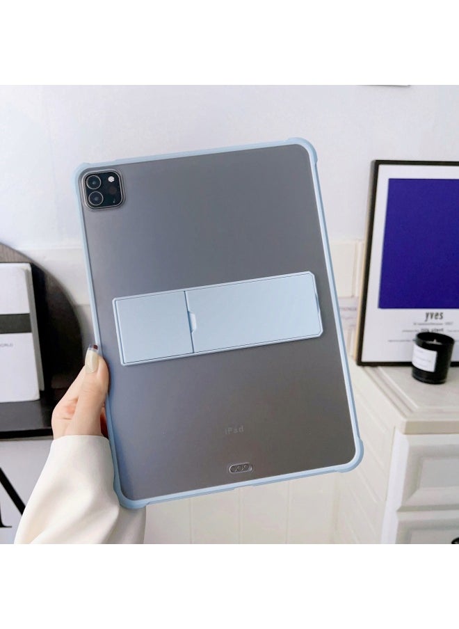 Generic - Digital Computer/ipad Protective Case - Slim Fit Polyurethane Cover Soft Microfiber Lining-Color:Blue Edge + Same Color Bracket-Applicable Model:Redmi Redmi Pad SE(11 Inches) - Image 1