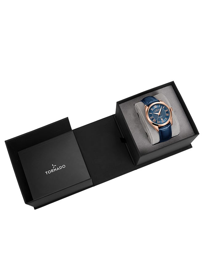 TORNADO - Men's Analog Blue Dial Watch - T8007-RLNN - Image 1
