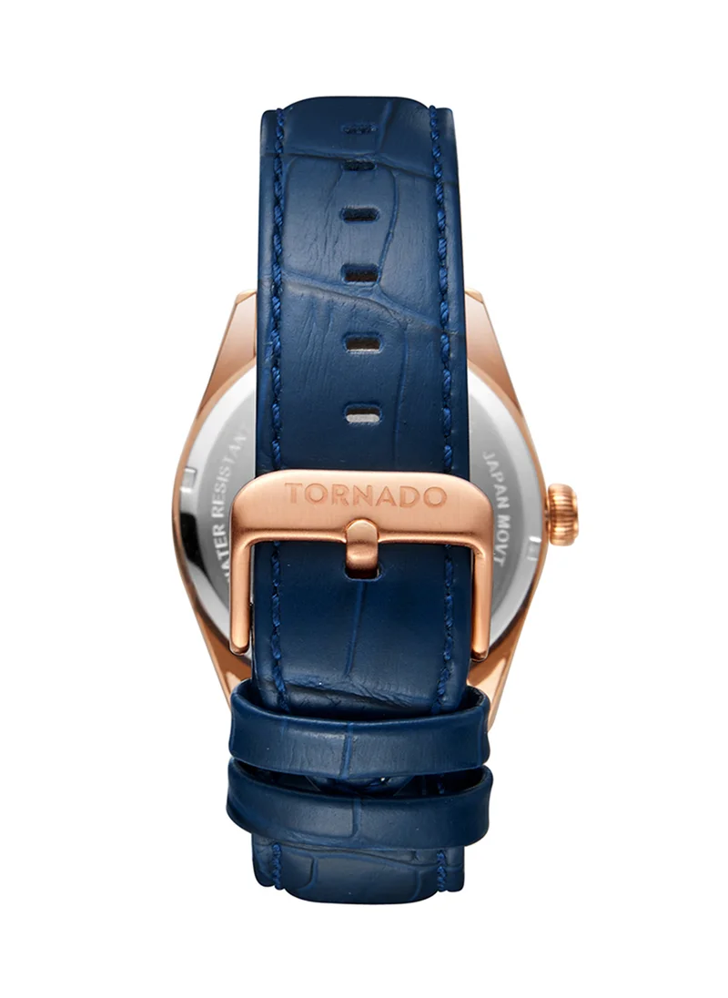 تورنيدو Men's Analog Blue Dial Watch - T8007-RLNN
