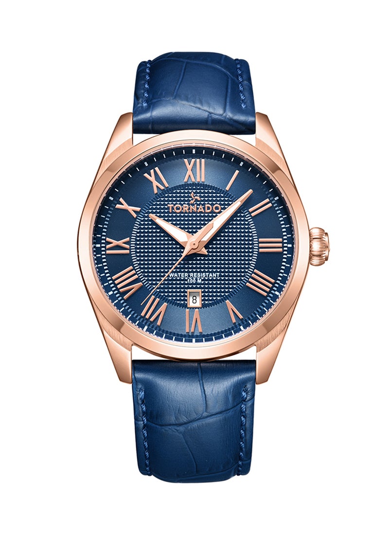 TORNADO - Men's Analog Blue Dial Watch - T8007-RLNN - Image 1