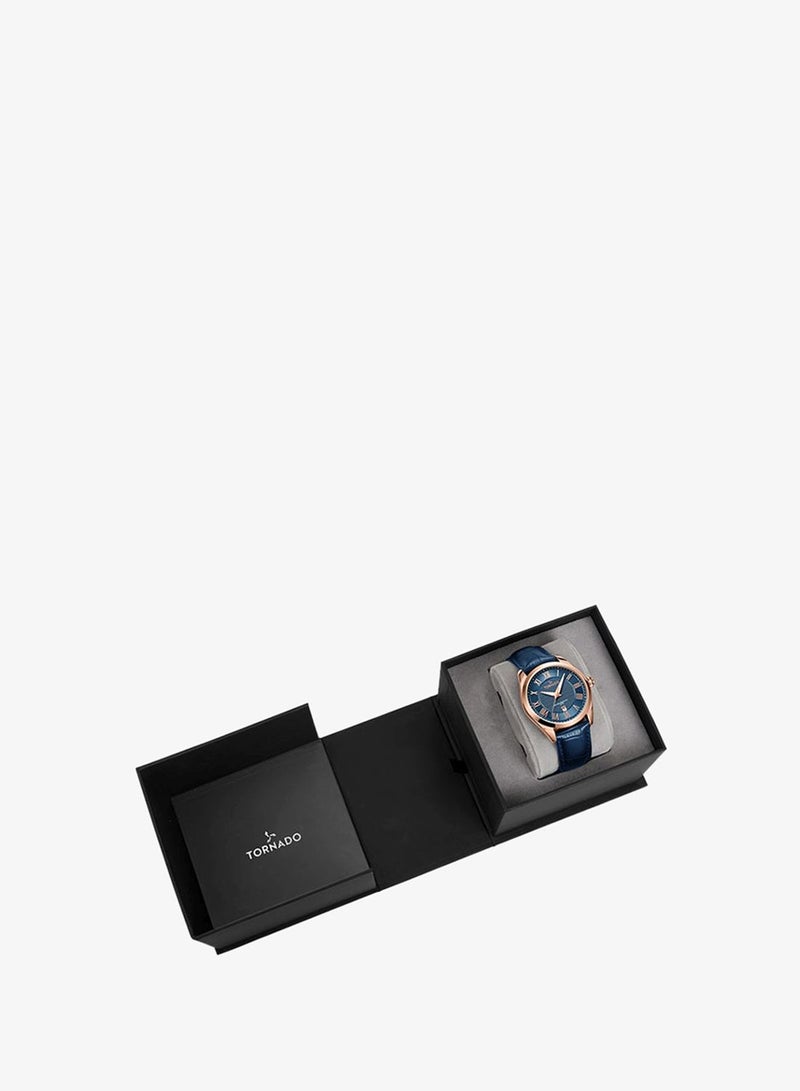 TORNADO Men's Analog Blue Dial Watch - T8007-RLNN - Image 4