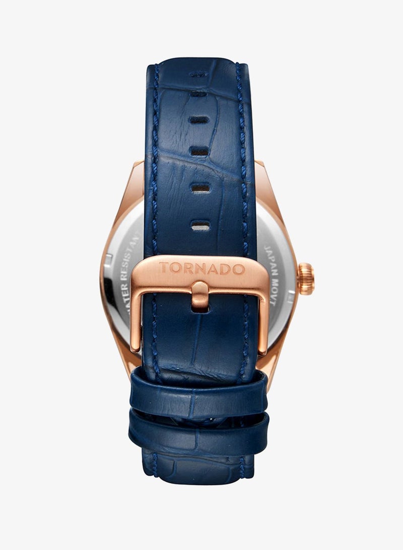 TORNADO Men's Analog Blue Dial Watch - T8007-RLNN - Image 3
