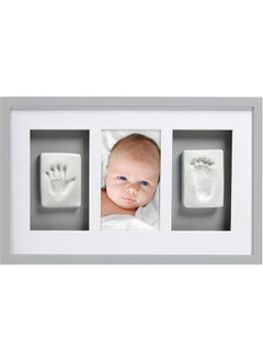 Babyprints Newborn Baby Handprint And Footprint Deluxe Wall Photo Frame And Impression Kit Gender Neutral Baby Keepsake Frame Baby Nursery Decor Accessory Gray - pzsku/Z2EB22E0A8AE09F618561Z/45/_/1720582817/17ce776e-3f1d-45d9-a749-4f52d282f44c