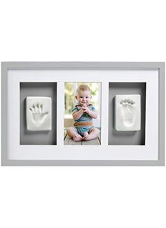 Babyprints Newborn Baby Handprint And Footprint Deluxe Wall Photo Frame And Impression Kit Gender Neutral Baby Keepsake Frame Baby Nursery Decor Accessory Gray - pzsku/Z2EB22E0A8AE09F618561Z/45/_/1720582818/30d016ab-a83b-48ee-869c-175423be47a9