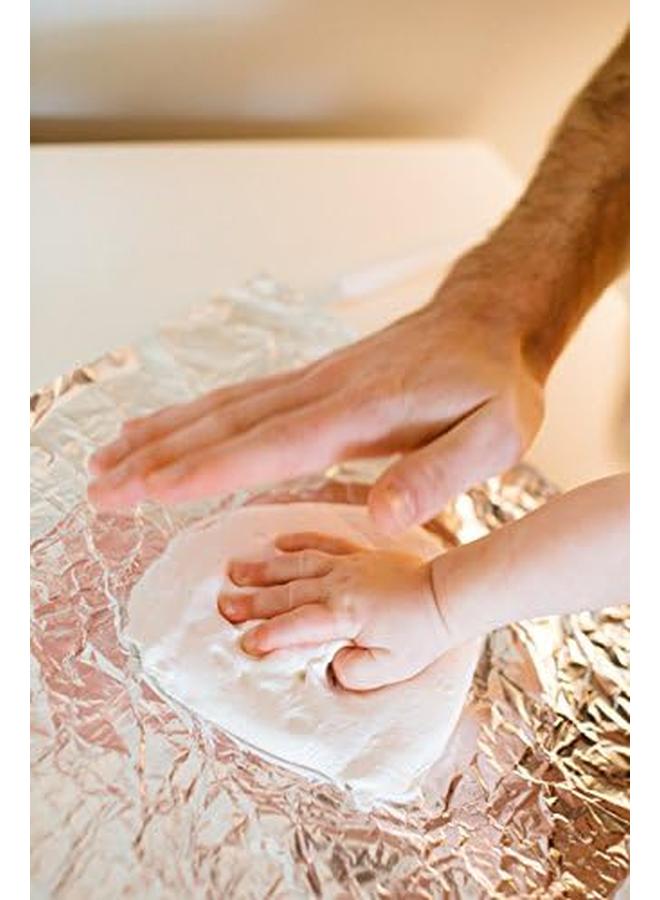 pearhead Babyprints Newborn Baby Handprint And Footprint Deluxe Wall Photo Frame And Impression Kit Gender Neutral Baby Keepsake Frame Baby Nursery Decor Accessory Gray - Image 3