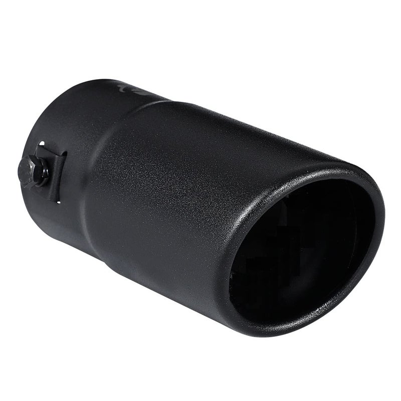 Black Exhaust tip Fit 15 to 2 Inch Exhaust Tail Pipe Diameter Black Coated Stainless Steel Car Muffler Tips