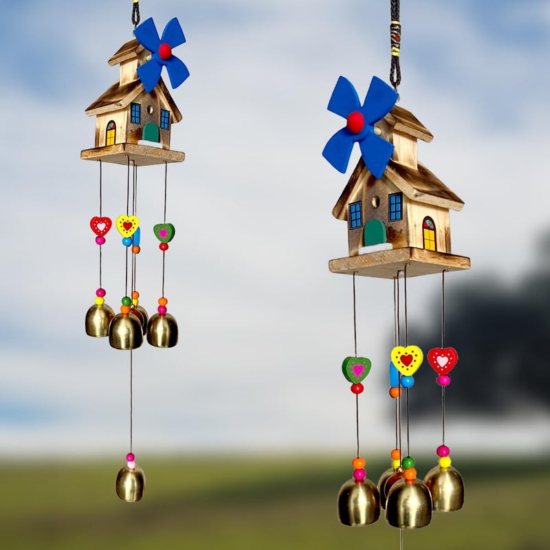 VIKACRAFT Wind Chimes for Living Room, Balcony and Home Positive Energy Wind Chain for Home Decoration Windchimes for Home Décor, Bedroom Roof Hanging Decorative Items - Image 1