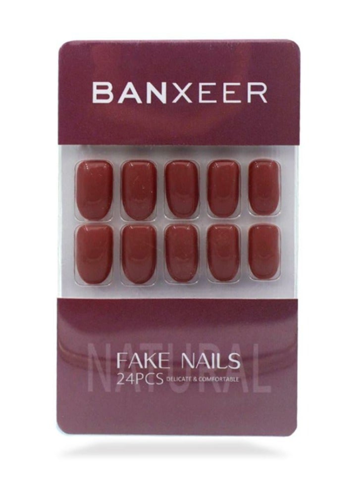 Banxeer 24-Piece Glossy False Nails