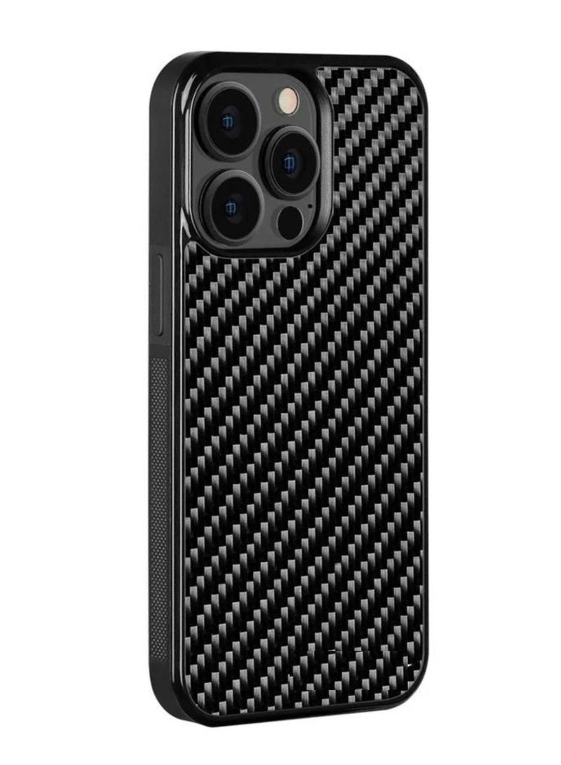 SOLARAE Luxurious Real Carbon Fiber iPhone Case - Ultra-Thin, Lightweight, Drop Protection (iPhone 15 Pro Max) - Image 1