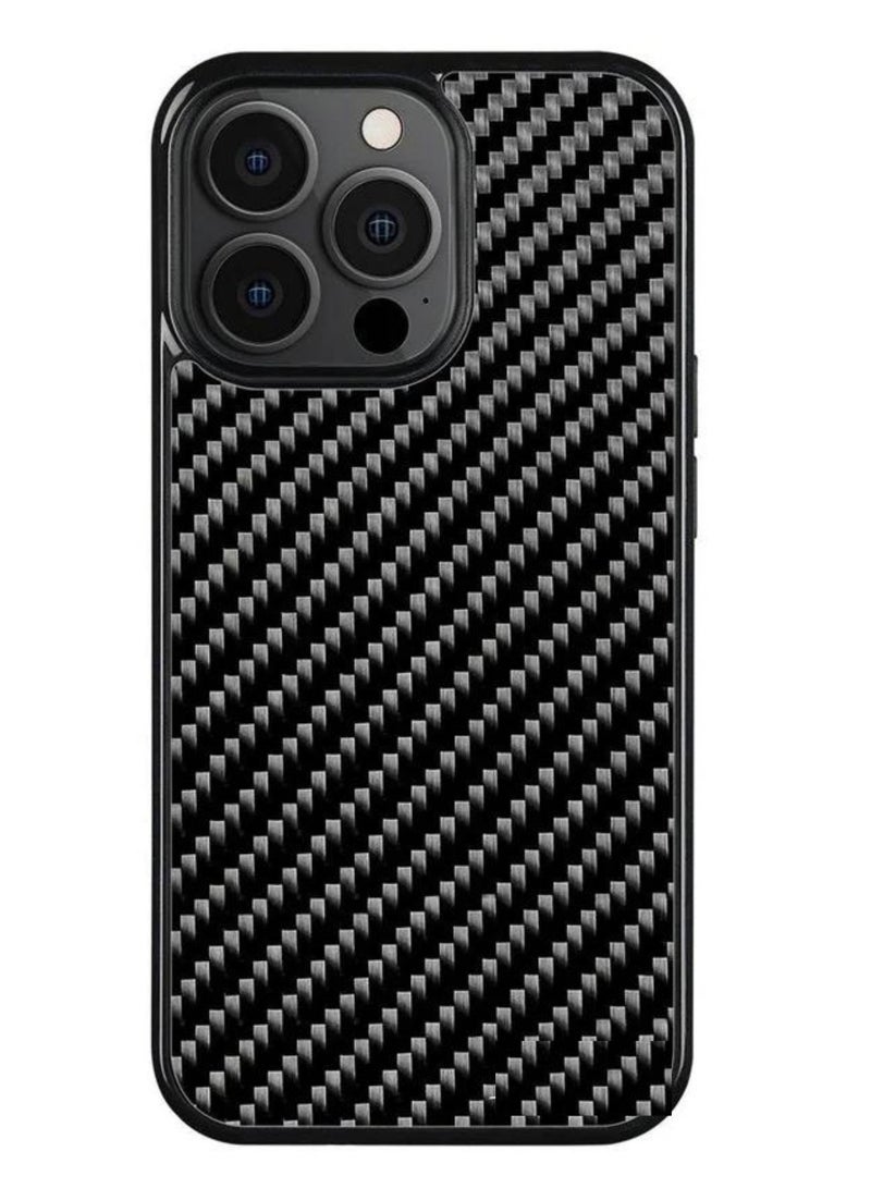 SOLARAE Luxurious Real Carbon Fiber iPhone Case - Ultra-Thin, Lightweight, Drop Protection (iPhone 15 Pro Max) - Image 2