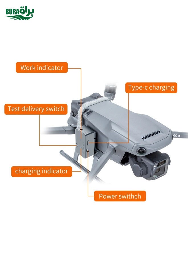 BURAQ For DJI Mavic 3 Pro / 3 / 3 Classic / 3 Cine Robotic Arm Thrower Aerial Thrower - Image 3