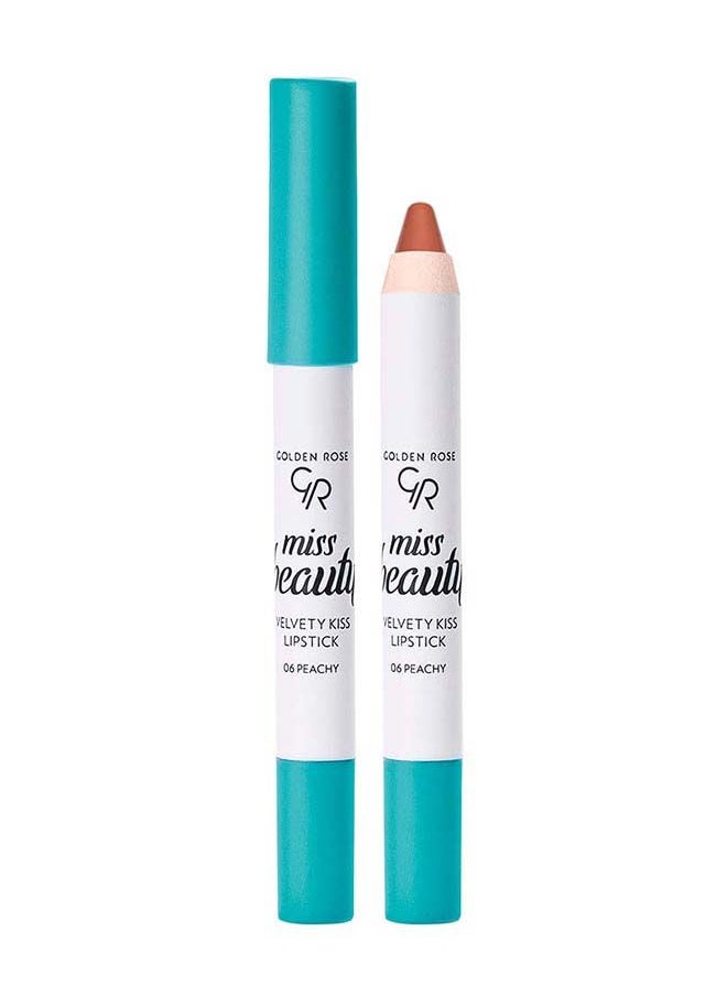 Golden Rose GOLDEN ROSE MISS BEAUTY VELVETY KISS LIPSTICK NO: 06 PEACHY  - Image 2