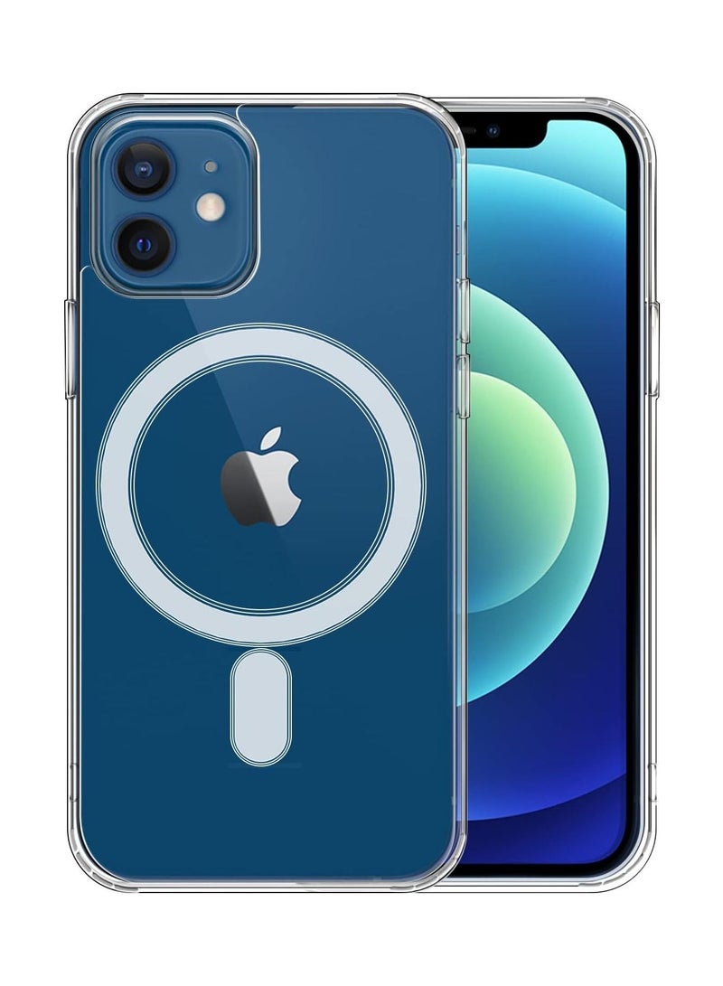 SYOSI Compatible with iPhone 12/12 Pro clear Phone Case, Ultra-Thin Anti-Fall Anti-Scratch Anti-Yellow Silicone Protective Cover, for Magsafe Charger, Transparent 6.1 inch  - Image 1
