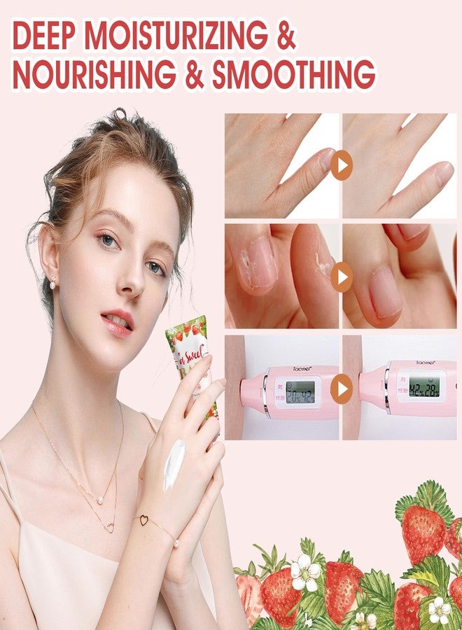 KONEUK 50 Pack Bulk Hand Cream Gifts Sets, Baby Shower Favors and Bridal Shower Favors for Guests with Thank You Card and Organza Gift Bags, Appreciation Gifts, Wedding Party Favors (Strawberry) - Image 5