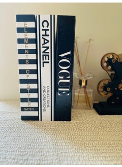 Saccura Dekor Decorative Book Box Set, Element & Chanel & Vogue 3-Piece Decorative Box Set, Book Box Set  - Image 4
