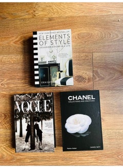 Saccura Dekor Decorative Book Box Set, Element & Chanel & Vogue 3-Piece Decorative Box Set, Book Box Set  - Image 2