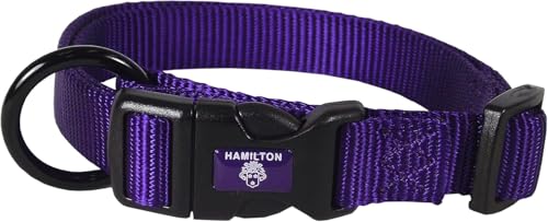 Hamilton Adjustable Nylon Dog Collar Large Purple - Image 2