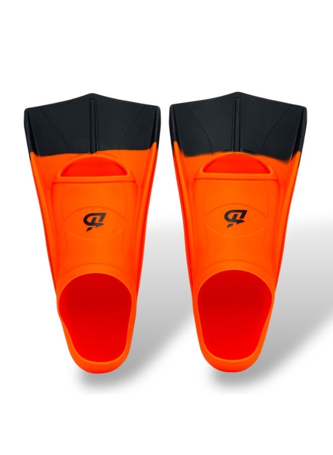 QSHOP Soft Silicone Diving Fins – High Elasticity & Endurance Light Full Foot Swimming Fins | Open Heel Swim Fins for Snorkeling or Swimming Training for Adults Men Women Kids  - Image 1