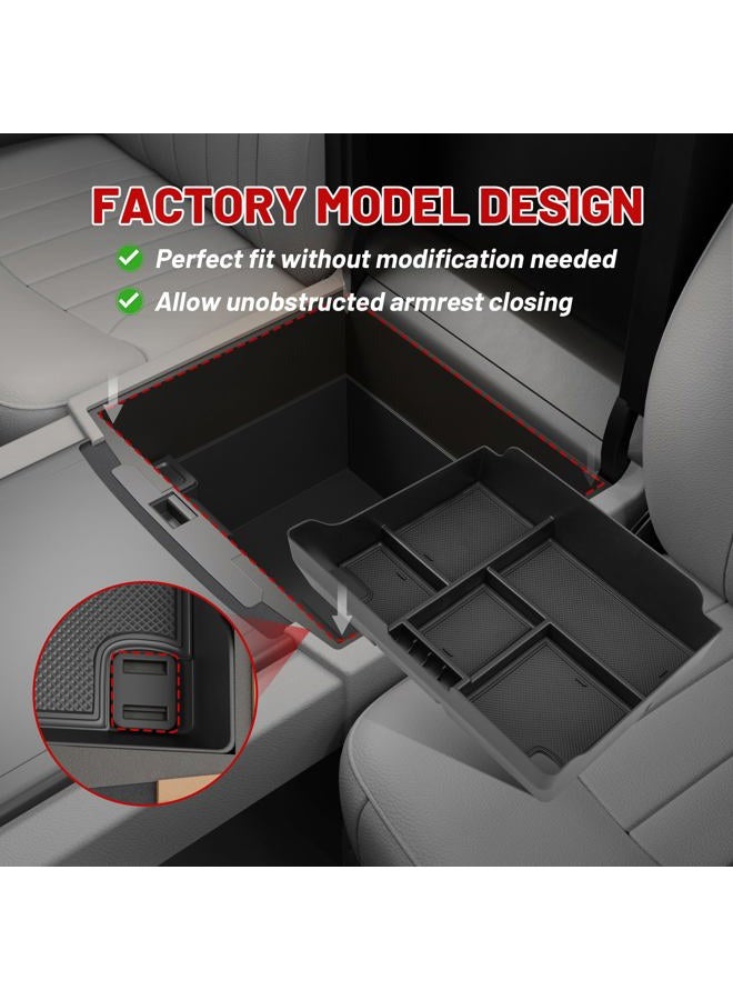 RED WOLF Car Organized Console Glove Storage Box, Items Device- in Center Console Box Shape for Cadillac Escalade 2015 2016 2017 - Image 2