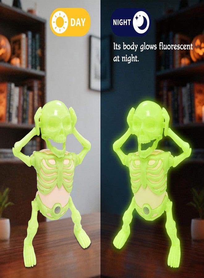 Gift4U Dancing Skeleton Toy with Night Fluorescent Colorful Lights Scary Sound Effects for Halloween Party Decorations and Gifts - Image 5