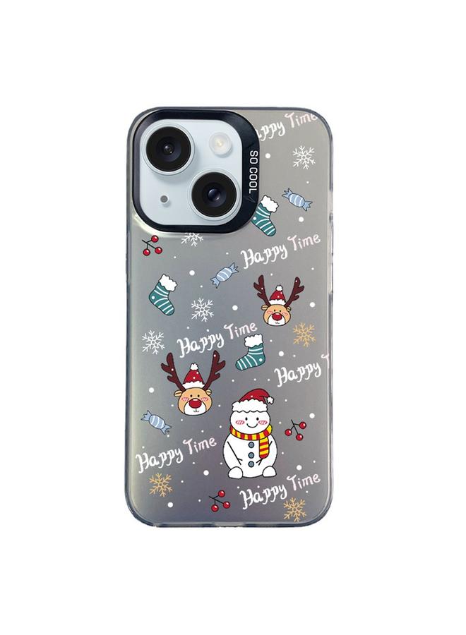 اس-توب جراب لهاتف iPhone 14 Plus من سلسلة عيد الميلاد PC بغطاء كامل ونمط هاتف - Image 1