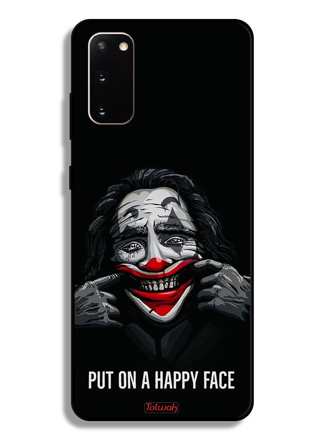 Tolwak Samsung Galaxy S20 Protective Case Cover Put On Happy Face - Image 2