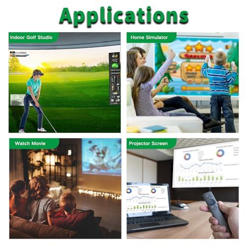 Durbles Golf Simulator Impact Screen - Premium Triple Layer Launch Monitor Projector With HD Visuals, Indoor Practice for Enclosure and Net, Hitting Screen With Grommets & Bungee Cords - Image 4