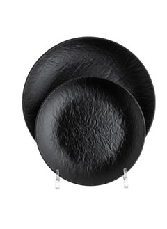 KULSAN Melamine dinner set 20 pieces matte black color  - Image 2
