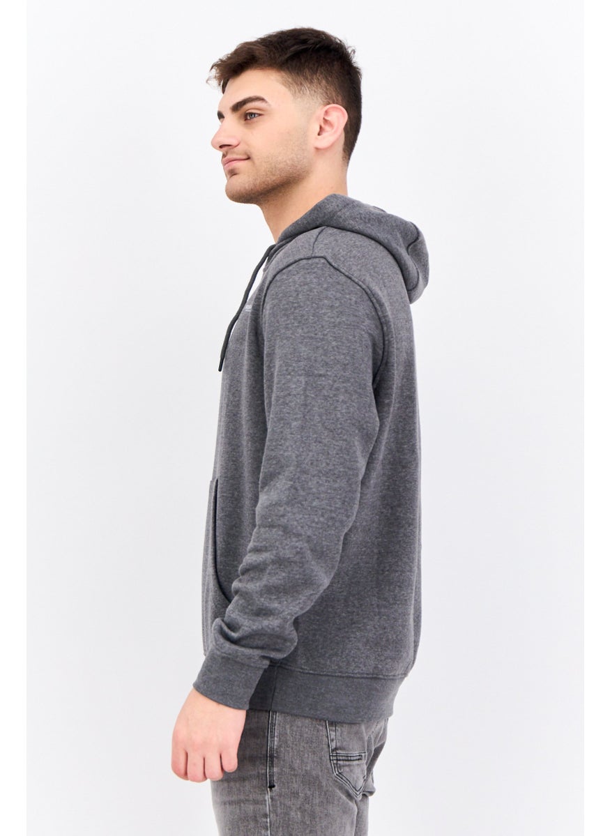 CROSSHATCH Men 2 Pieces Hooded Brand Logo Long Sleeve Sweatshirts, Red  - Image 2