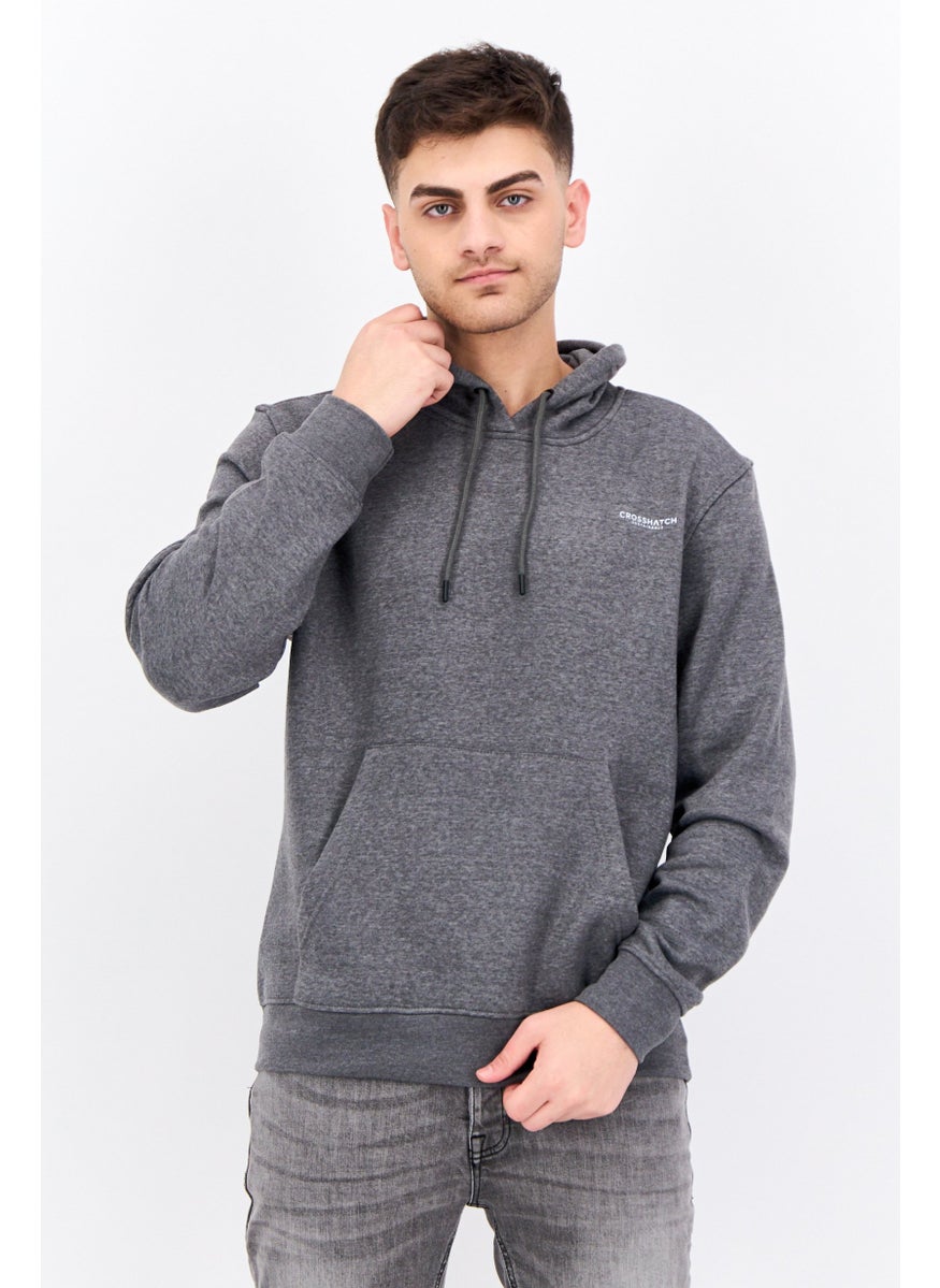 CROSSHATCH Men 2 Pieces Hooded Brand Logo Long Sleeve Sweatshirts, Red  - Image 1