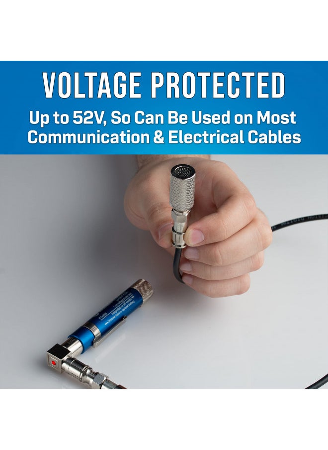 Jonard Tools Jonard PT-300 Voltage Protected Coax Cable Wire Tracer Pocket Continuity Tester & Toner with Audible Beep and LED  - Image 4
