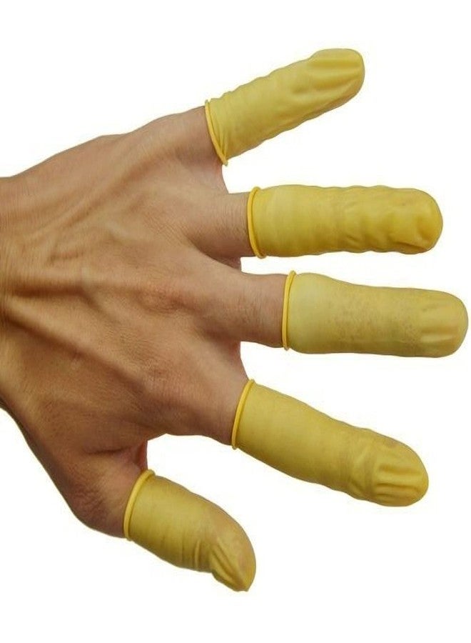 Aadvay Enterprises ESD Finger Cot Packet 800pcs -Yellow(1 packet=800pcs), Latex Rubber Anti static Finger Tip Protective Finger Gloves[Reusable] 400grams, For Electronic Work Pack of (1) - Image 2