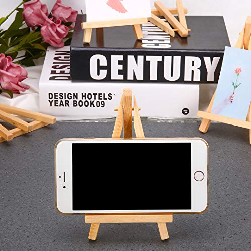 Mayitr 10pcs Wooden Artist Easel Triangle Cards Stand Display Wedding 6 inch Artist Tripod Tabletop Holder Stand - Painting Party, Kids Crafts, Oil Acrylic Paints, Signs, Photos - Image 5