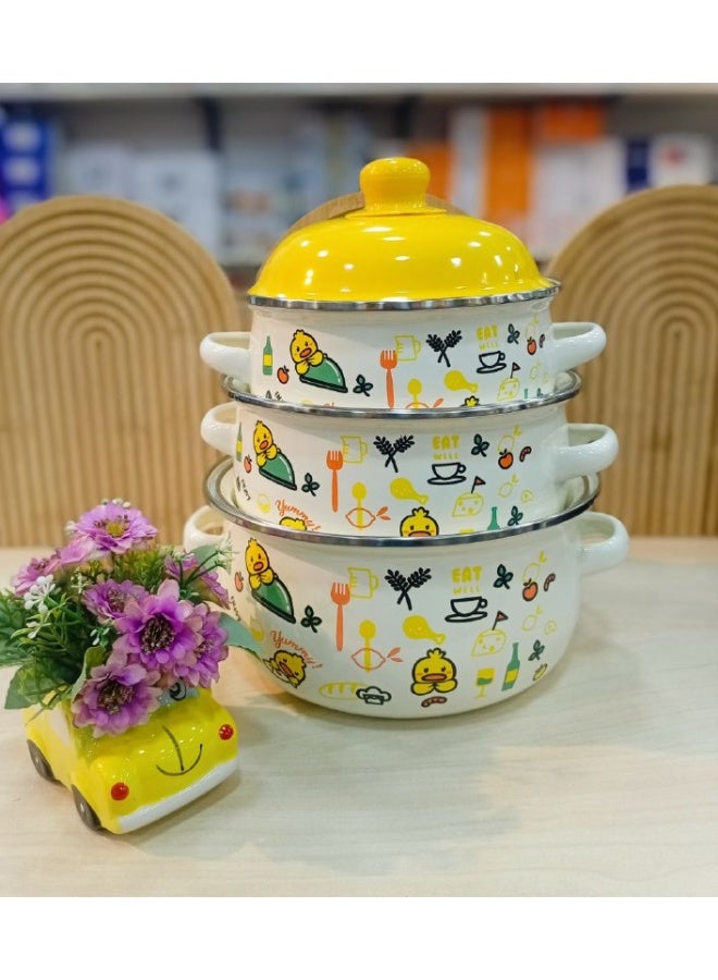 Duck Saj Cookware Set 3-piece set, sizes: Small size: 16 cm Medium size: 18 cm Large size: 20 cm - Image 2