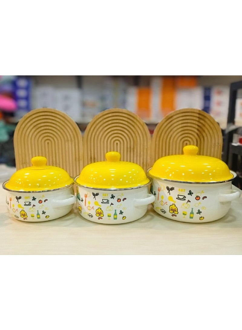 Duck Saj Cookware Set 3-piece set, sizes: Small size: 16 cm Medium size: 18 cm Large size: 20 cm - Image 1