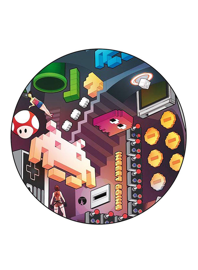 Video Games Printed Mouse Pad Multicolour