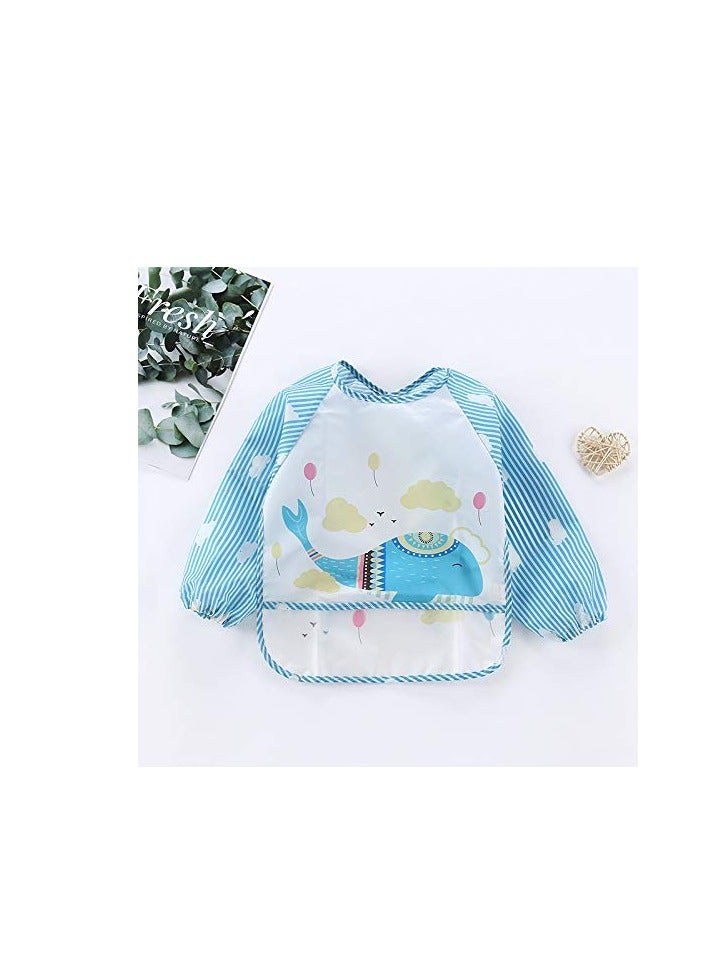 3 Pack Long Sleeve Bibs, Waterproof Full Sleeve Bib for Baby Infant Toddler 6-36 Months  - Image 5