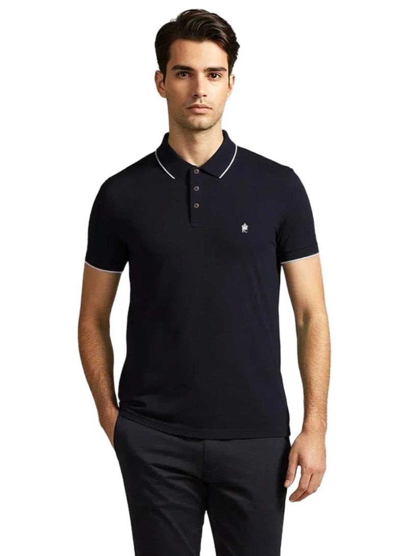 French Connection Basic Premium Cotton Logo Polo Shirt - Image 1