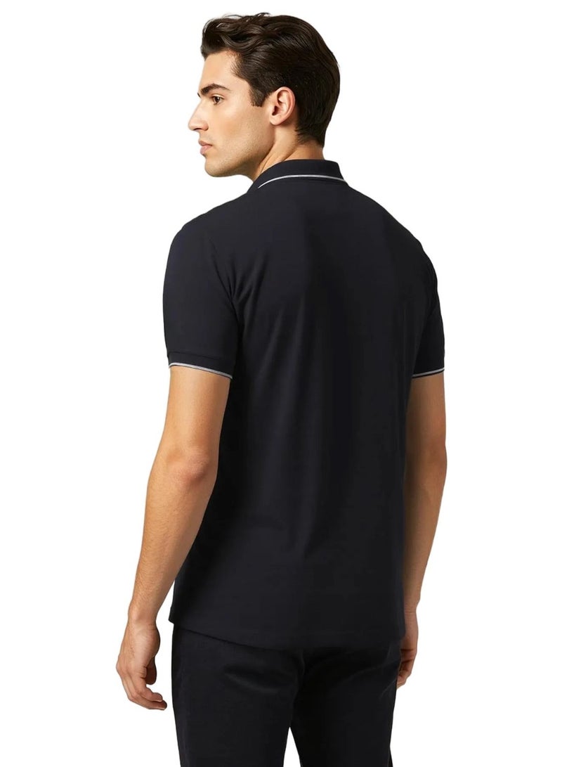 French Connection Basic Premium Cotton Logo Polo Shirt - Image 3