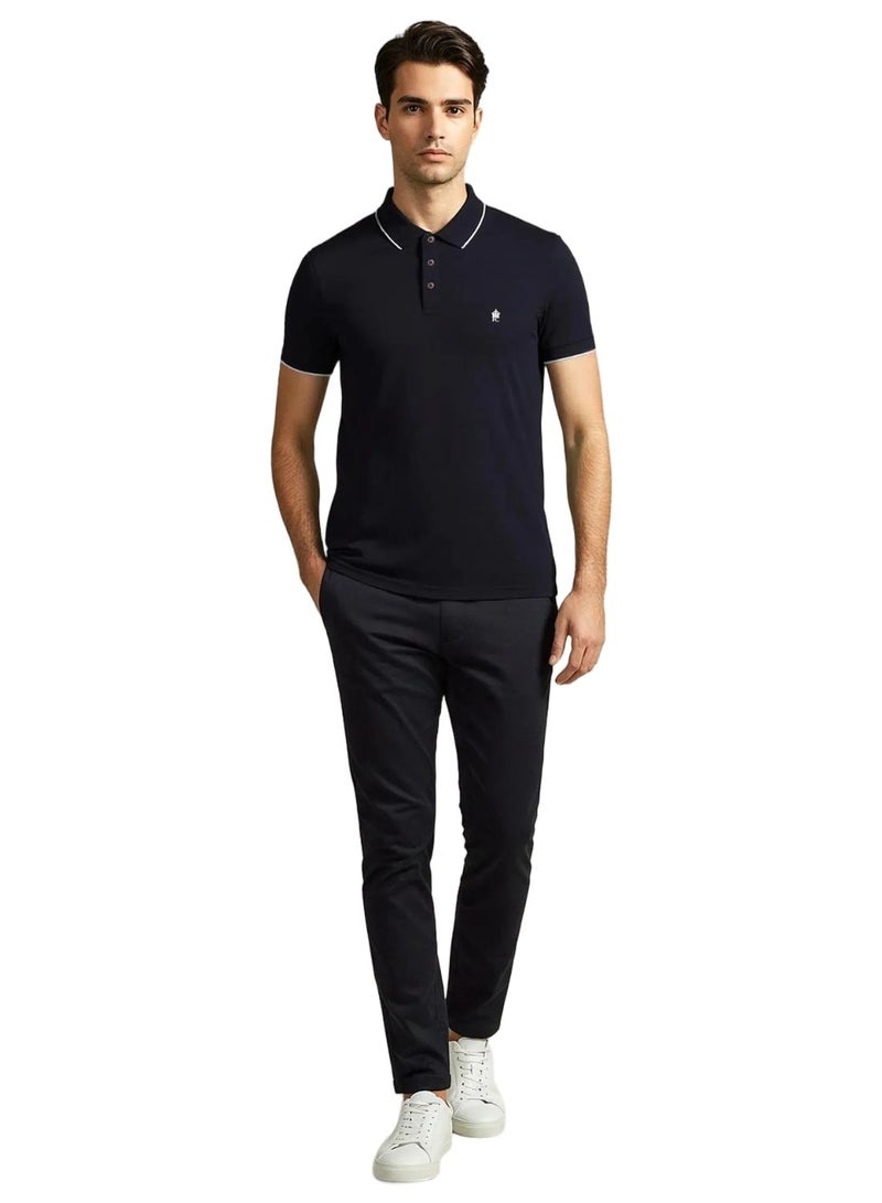 French Connection Basic Premium Cotton Logo Polo Shirt - Image 4