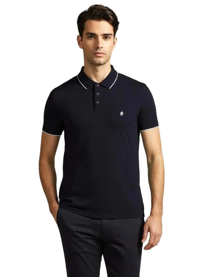Basic Premium Cotton Logo Polo Shirt
