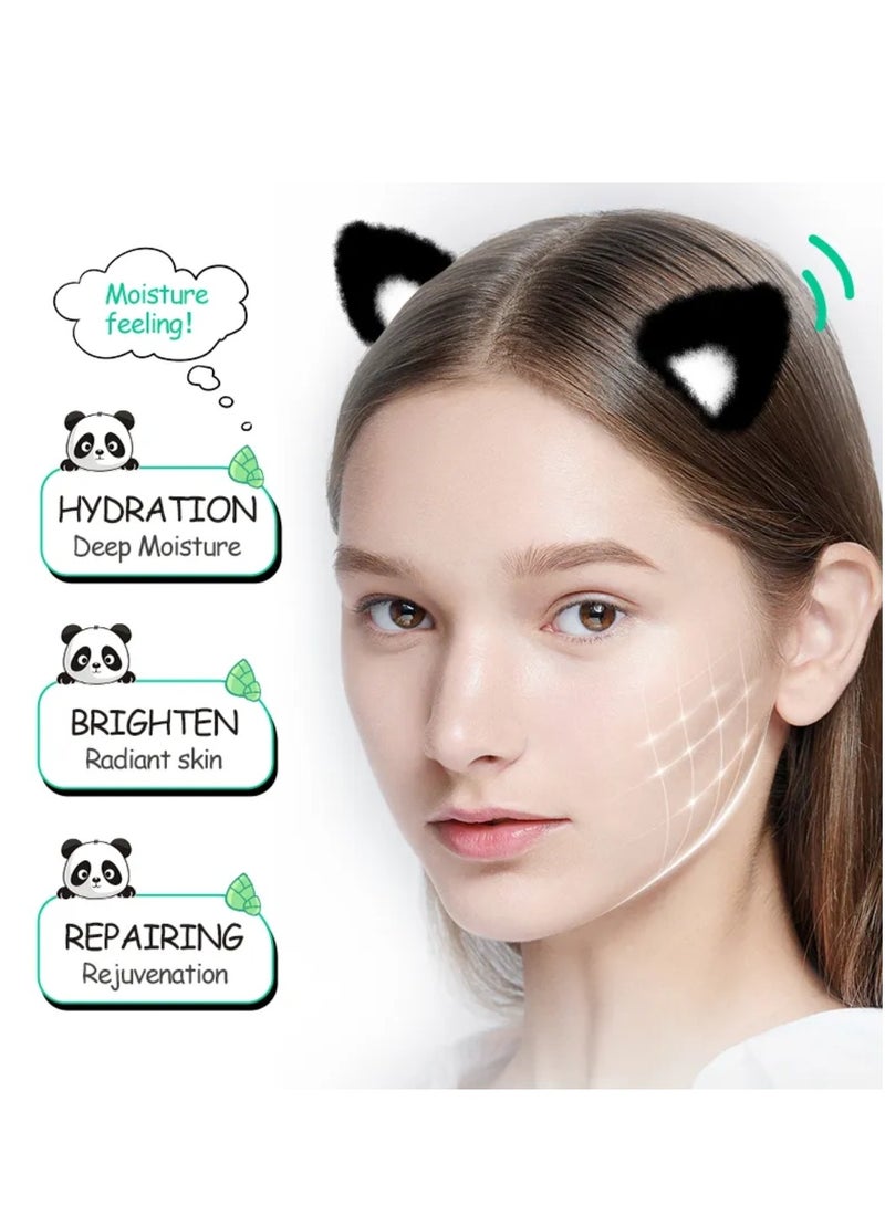SADOER 10Pcs Moisturizing Facial Mask Animal Panda Character Sheet Masks Hydration Oil Control Nourishing Beauty Spa Mask for All Skin Types Collagen Skincare Face Masks for Women and Men - Image 5