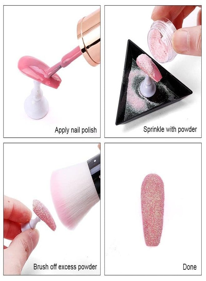 Brille Bee "Brille Bee® 12-Color Sea Salt Diamond Powder - Glitter Nail Flash Crystal & Aurora Sugar Wool Powder Set" - Image 2