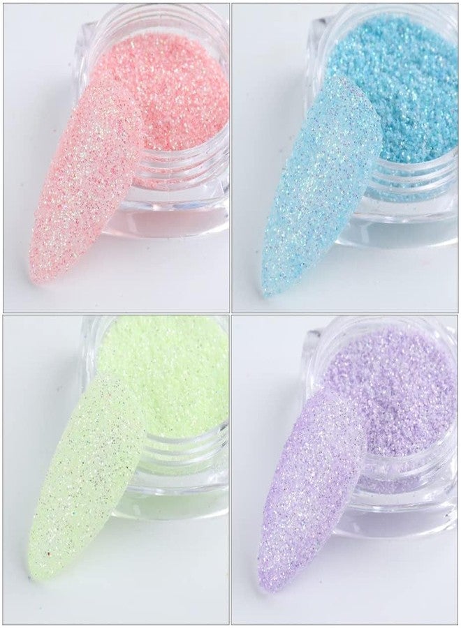 Brille Bee "Brille Bee® 12-Color Sea Salt Diamond Powder - Glitter Nail Flash Crystal & Aurora Sugar Wool Powder Set" - Image 3