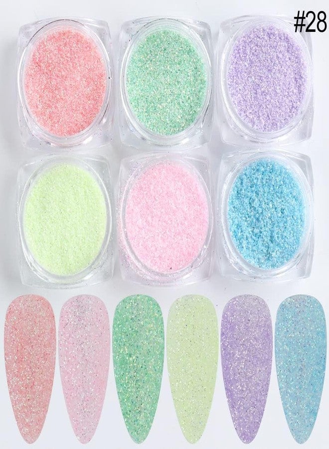 Brille Bee "Brille Bee® 12-Color Sea Salt Diamond Powder - Glitter Nail Flash Crystal & Aurora Sugar Wool Powder Set" - Image 4