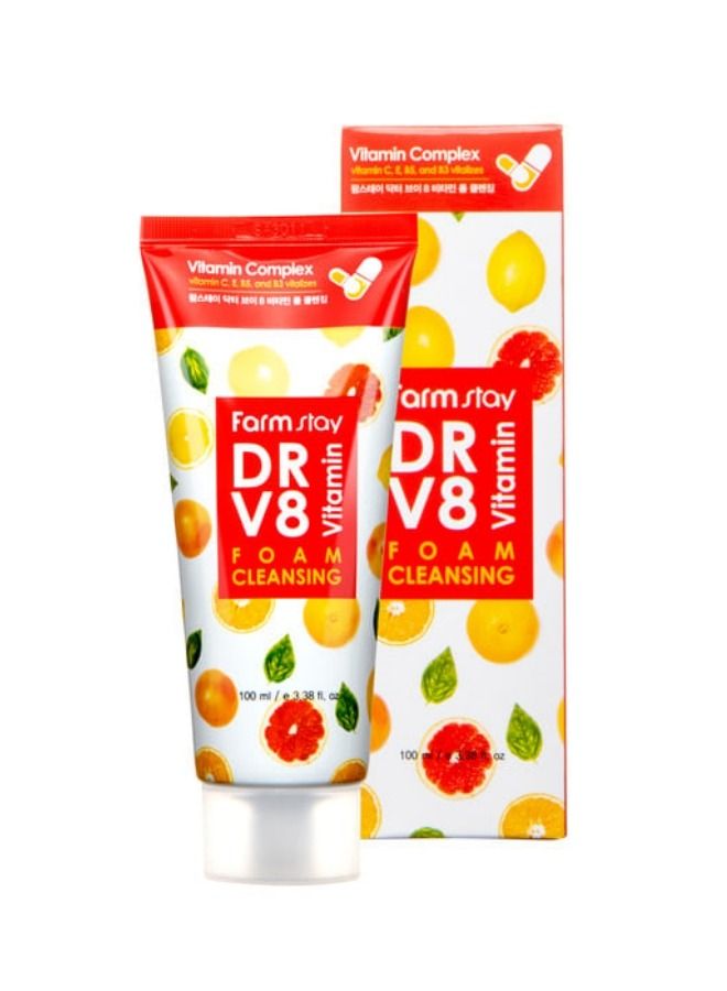 Farm Stay DR-V8 Vitamin Foam Cleansing 100ml - Image 3