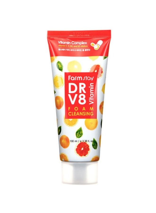 Farm Stay DR-V8 Vitamin Foam Cleansing 100ml - Image 1